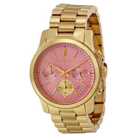 pink gold michael kors watch|Michael Kors runway pink.